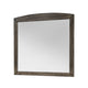 Roxy Dresser Mirror | Curved Top | Rustic Walnut Brown Solid Rubberwood