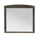 Roxy Dresser Mirror | Curved Top | Rustic Walnut Brown Solid Rubberwood