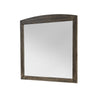 Roxy Dresser Mirror | Curved Top | Rustic Walnut Brown Solid Rubberwood
