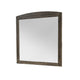 Roxy Dresser Mirror | Curved Top | Rustic Walnut Brown Solid Rubberwood