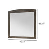 Roxy Dresser Mirror | Curved Top | Rustic Walnut Brown Solid Rubberwood