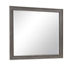 Leslee Dresser Mirror | Embossed Oak Laminate | Dark Gray Finish 44"