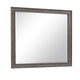 Leslee Dresser Mirror | Embossed Oak Laminate | Dark Gray Finish 44"