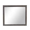 Leslee Dresser Mirror | Embossed Oak Laminate | Dark Gray Finish 44"