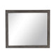 Leslee Dresser Mirror | Embossed Oak Laminate | Dark Gray Finish 44"
