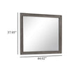 Leslee Dresser Mirror | Embossed Oak Laminate | Dark Gray Finish 44"