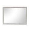 Ion Dresser Mirror | Picture Frame Molding | Mist Gray Solid Acacia Wood