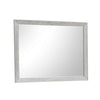 Ion Dresser Mirror | Picture Frame Molding | Mist Gray Solid Acacia Wood
