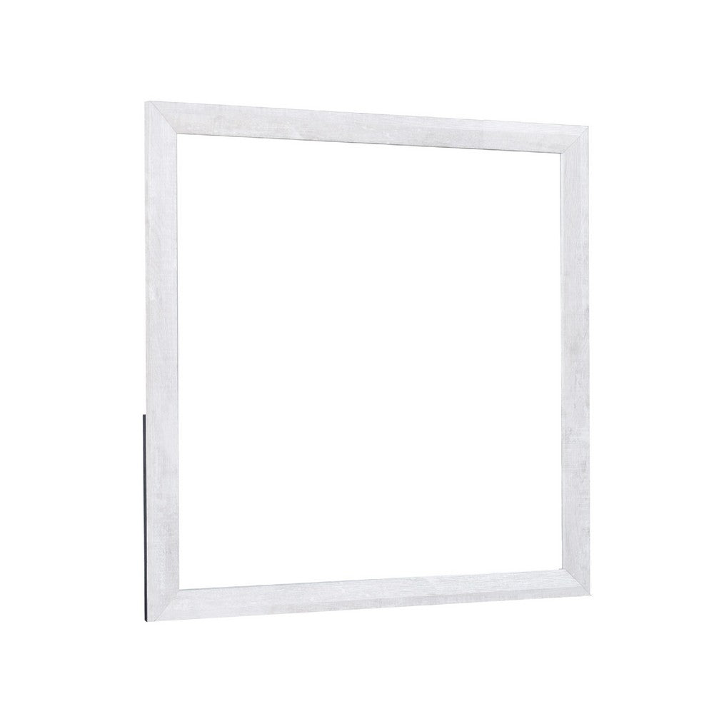 Bisca Dresser Mirror | 40" Square | Driftwood Gray Decorative Laminate