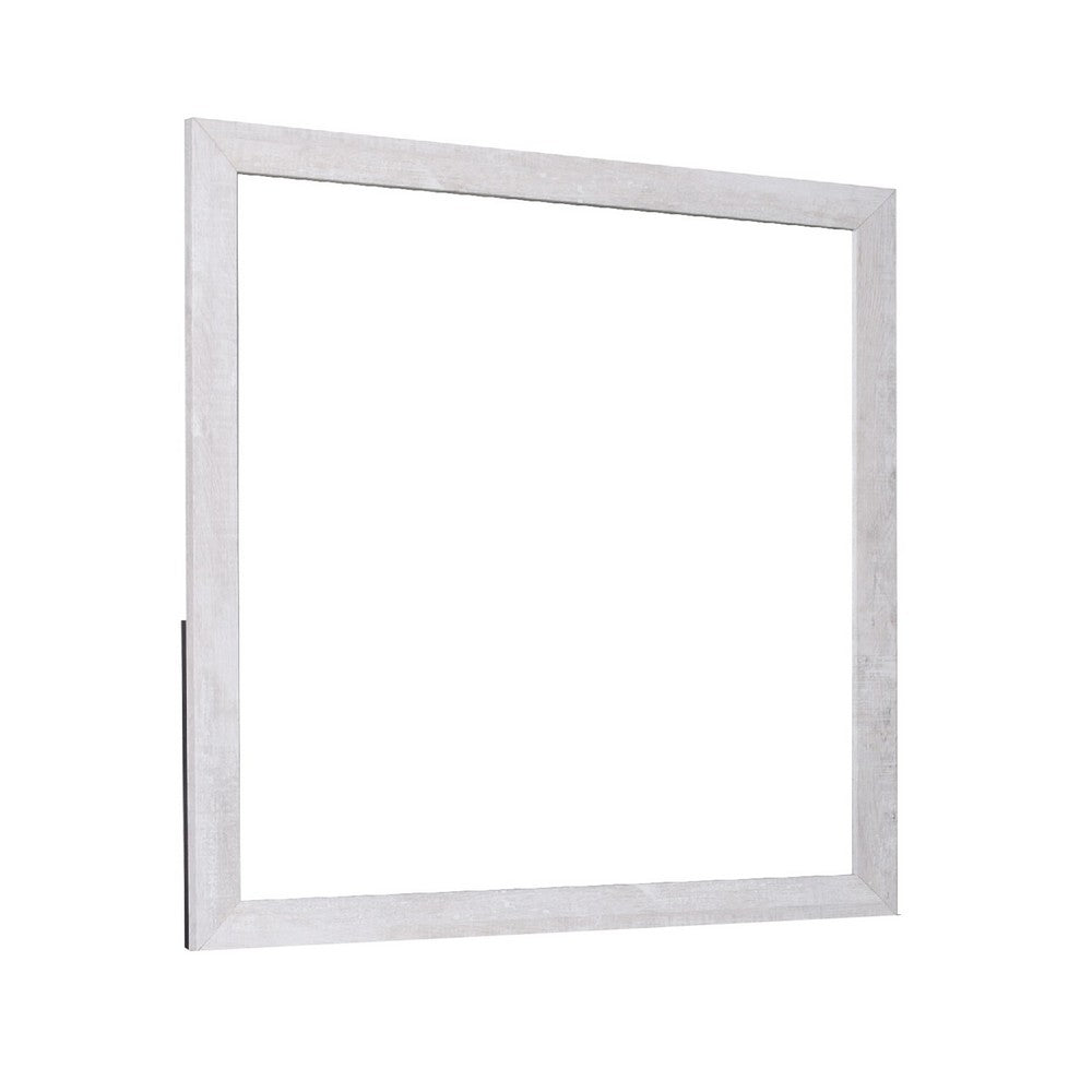 Bisca Dresser Mirror | 40" Square | Driftwood Gray Decorative Laminate