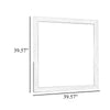Ruo Dresser Mirror | 40" Square Frame | Low Distortion | Glossy White
