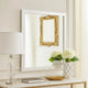 Ruo Dresser Mirror | 40" Square Frame | Low Distortion | Glossy White
