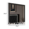 Zoe Dresser Mirror | 40" Square Black Laminate | Low Distortion