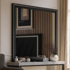Zoe Dresser Mirror | 40" Square Black Laminate | Low Distortion