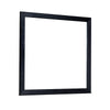 Theo Dresser Mirror | 40" Square Black Frame | Beveled Low Distortion