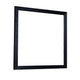 Theo Dresser Mirror | 40" Square Black Frame | Beveled Low Distortion
