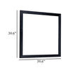 Theo Dresser Mirror | 40" Square Black Frame | Beveled Low Distortion