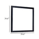 Theo Dresser Mirror | 40" Square Black Frame | Beveled Low Distortion