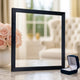 Theo Dresser Mirror | 40" Square Black Frame | Beveled Low Distortion
