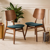 Teal Green, Walnut Brown