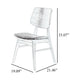 Scar Dining Side Chair Set of 2 | Dark Gray Seat | Walnut Brown Wood