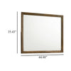 Lary Dresser Mirror | 45" Rectangular Frame | Walnut Brown Okume Veneer