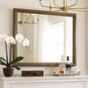Lary Dresser Mirror | 45" Rectangular Frame | Walnut Brown Okume Veneer