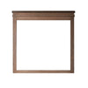 Covy Dresser Mirror | 40" Square Frame | Low Distortion | Natural Brown