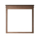Covy Dresser Mirror | 40" Square Frame | Low Distortion | Natural Brown