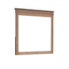 Covy Dresser Mirror | 40" Square Frame | Low Distortion | Natural Brown