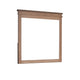 Covy Dresser Mirror | 40" Square Frame | Low Distortion | Natural Brown