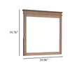 Covy Dresser Mirror | 40" Square Frame | Low Distortion | Natural Brown