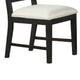 Pex Dining Side Chair Set of 2 | Channel Tufted Back | Espresso Brown