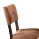 Tery Dining Side Chair Set of 2 | Tufted Brown Backrest | Cherry Brown