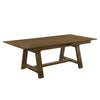 Lyoi Extendable Dining Table w Trestle Base | Hickory Brown | 71-87"