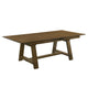 Lyoi Extendable Dining Table w Trestle Base | Hickory Brown | 71-87"