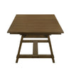 Lyoi Extendable Dining Table w Trestle Base | Hickory Brown | 71-87"