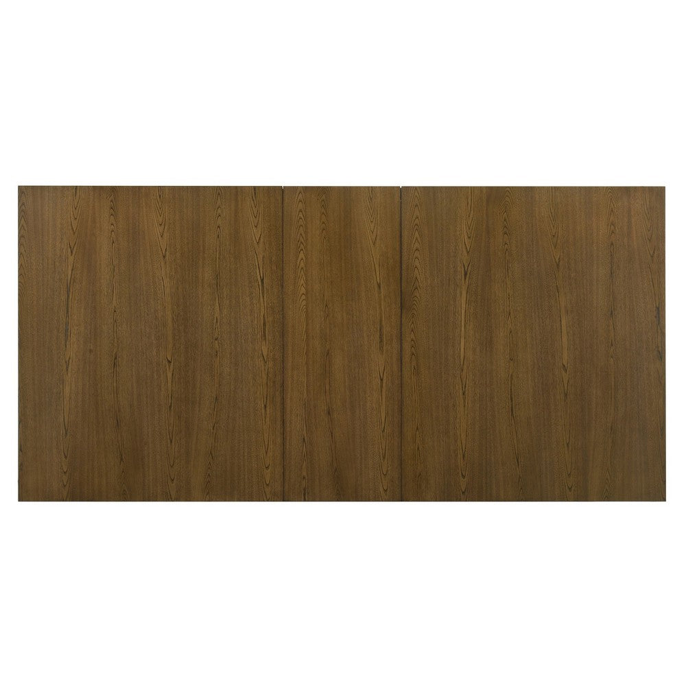 Lyoi Extendable Dining Table w Trestle Base | Hickory Brown | 71-87"