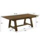 Lyoi Extendable Dining Table w Trestle Base | Hickory Brown | 71-87"