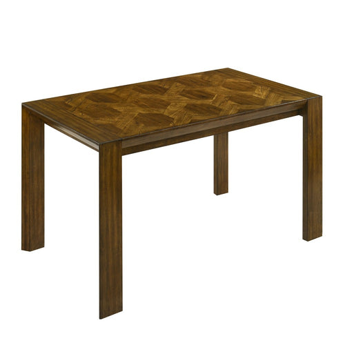 Liyo Dining Table | Modern 71" Rectangular Top | Warm Brown Wood
