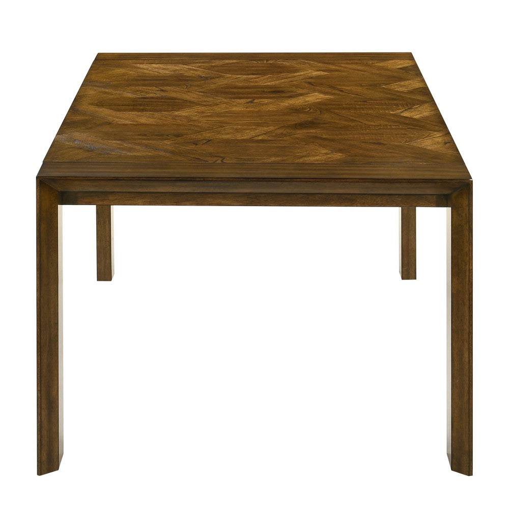 Liyo Dining Table | Modern 71" Rectangular Top | Warm Brown Wood