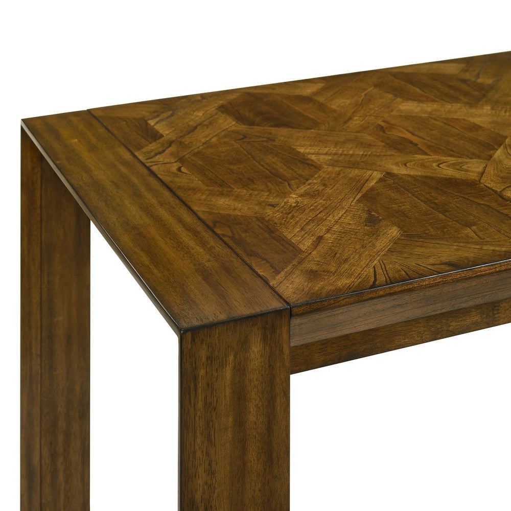 Liyo Dining Table | Modern 71" Rectangular Top | Warm Brown Wood