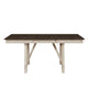 Riby Dining Table | 66-94" Top with 2 Leaves | Gray Antique White Wood