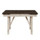 Riby Dining Table | 66-94" Top with 2 Leaves | Gray Antique White Wood