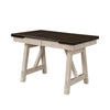 Riby Dining Table | 66-94" Top with 2 Leaves | Gray Antique White Wood