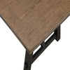 Riby Dining Table | 66-94" Top with 2 Leaves | Brown | Charcoal Black Wood