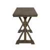 Omal Counter Height Dining Table | Khaki Brown 71" Top | Trestle Base