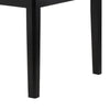 Pazy Dining Table | 64" White Faux Marble Top | Black Tapered Legs