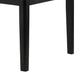 Pazy Dining Table | 64" White Faux Marble Top | Black Tapered Legs