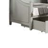 Kiki Twin Daybed w Trundle & Hidden Storage | Light Gray Wood